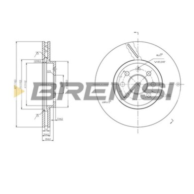 CD7236V.JPG Coppia Dischi Freno Anteriore 92124600 Opel Astra H Classic 2 Volumi /coda Spiovente (a04)