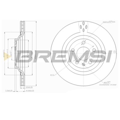 CD7240V.JPG Coppia Dischi Freno Posteriore 92132600 Audi A6 A6 Allroad A6 Avant Ventilato