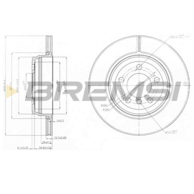 CD7244V.JPG Coppia Dischi Freno Posteriore 92123100 Bmw 7 Ventilato
