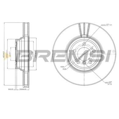 CD7246V.JPG Coppia Dischi Freno Anteriore 92123000 Bmw 7 Ventilato