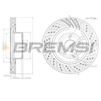 CD7248V.JPG Coppia Dischi Freno Anteriore 92108800 Mercedes-benz Classe S Coupé Classe S Nero