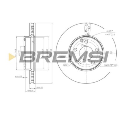 CD7252V.JPG Coppia Dischi Freno Anteriore 92115100 Mercedes-benz Classe E Classe E T-model Citroën C3 Ii Nero