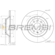 CD7307S.JPG Coppia Dischi Freno Posteriore 92115400 Audi A6 A6 Avant A6 Allroad Nero