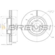 CD7315V.JPG Coppia Dischi Freno Anteriore 92135600 Toyota Avensis Station Wagon Avensis Tre Volumi Avensis Nero