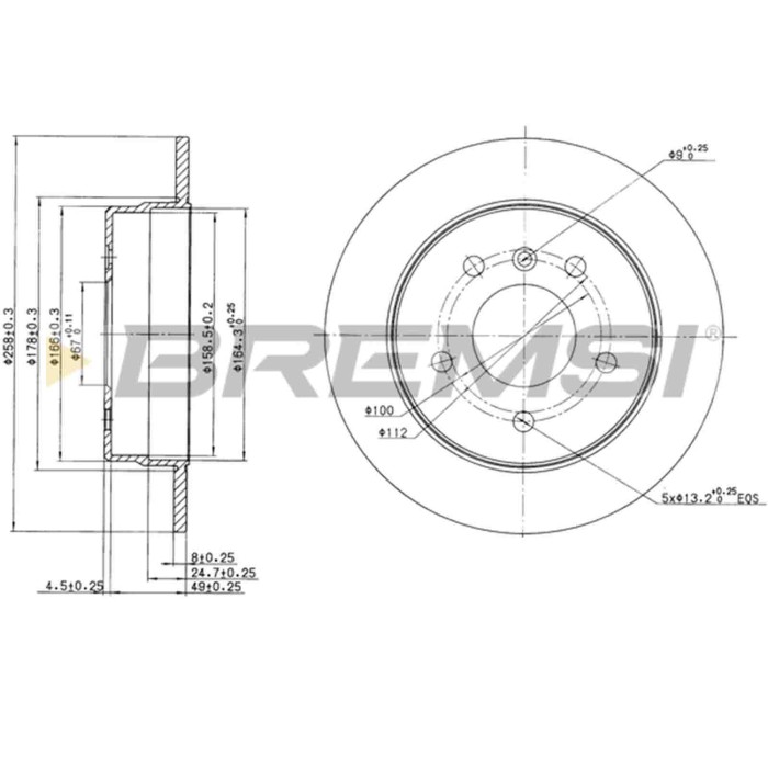 CD7362S.JPG Coppia Dischi Freno Posteriore 92099700 Mercedes-benz Classe A Vaneo Nero