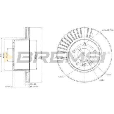 CD7379V.JPG Coppia Dischi Freno Anteriore 92129700 Land Rover Discovery Ii Ventilato