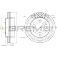 CD7384V.JPG Coppia Dischi Freno Anteriore 92128800 Mitsubishi Pajero Iv (v8w V9w) Ventilato