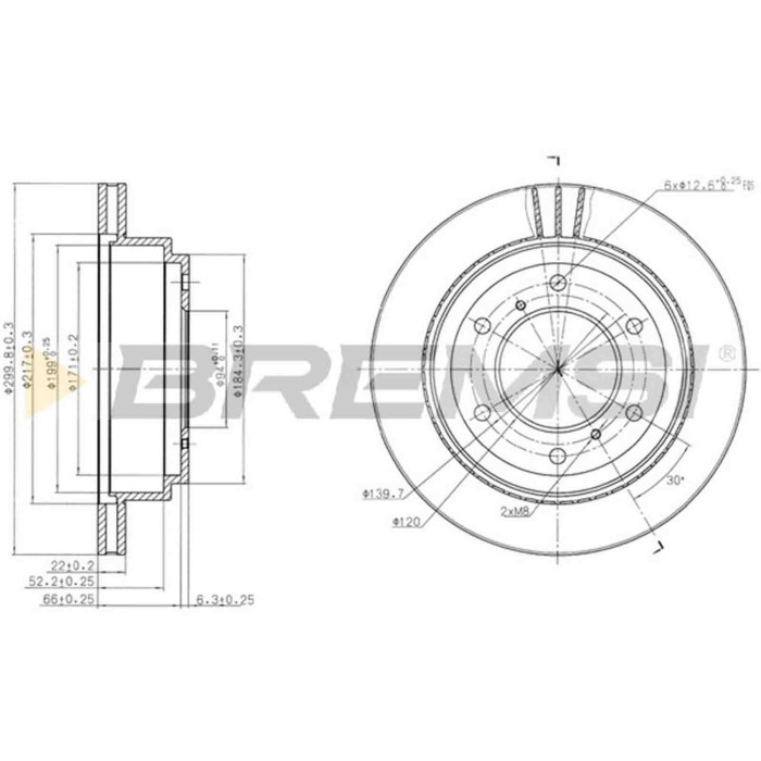 CD7385V.JPG Coppia Dischi Freno Posteriore 92135100 Mitsubishi Pajero Iv (v8w V9w) Ventilato