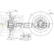 CD7386S.JPG Coppia Dischi Freno Posteriore 92119500 Renault Vel Satis Pieno