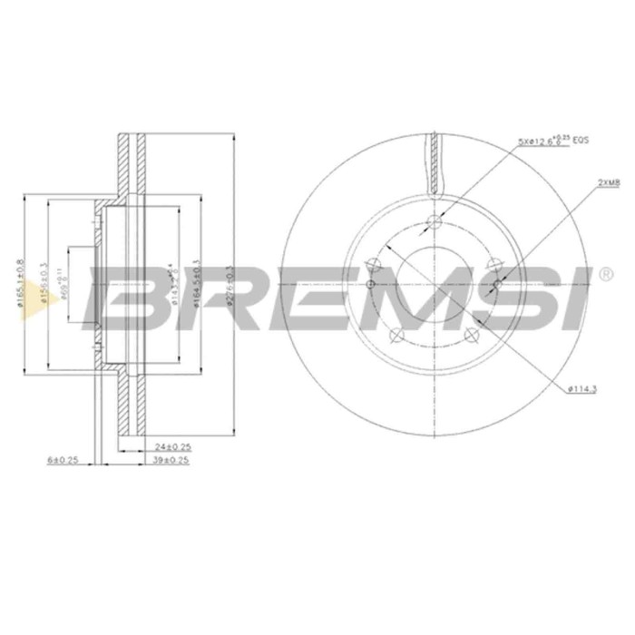 CD7393V.JPG Coppia Dischi Freno Anteriore 92110700 Mitsubishi Space Wagon Space Runner Ventilato