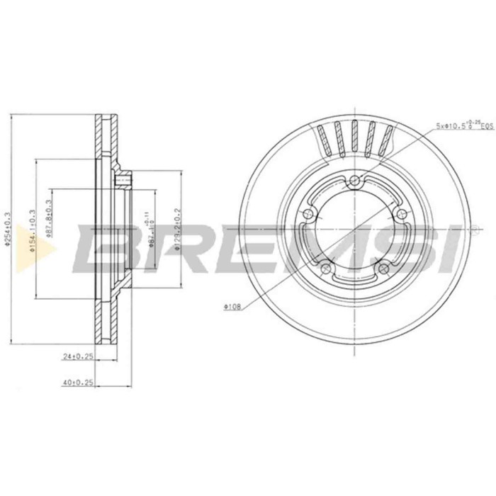 CD7404V.JPG Coppia Dischi Freno Anteriore 92234500 Hyundai H-1 / Starex Autobus (a1)