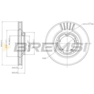 CD7404V.JPG Coppia Dischi Freno Anteriore 92234500 Hyundai H-1 / Starex Autobus (a1)