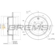 CD7417S.JPG Coppia Dischi Freno Posteriore 92126200 Toyota Corolla (e12) Pieno