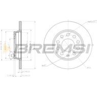 CD7425S.JPG Coppia Dischi Freno Posteriore 92106300 Audi A4 A4 Avant A4 Cabriolet Volkswagen Passat Variant Passat Seat Exeo Exe