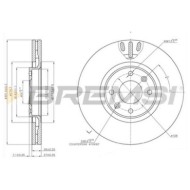 CD7442V.JPG Coppia Dischi Freno Anteriore 92133200 Citroen C4 Picasso I Mpv / Space Wagon (ud)
