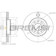 CD7456V.JPG Coppia Dischi Freno Posteriore 92221100 Alfa Romeo 159 159 Sportwagon Brera Spider Ventilato