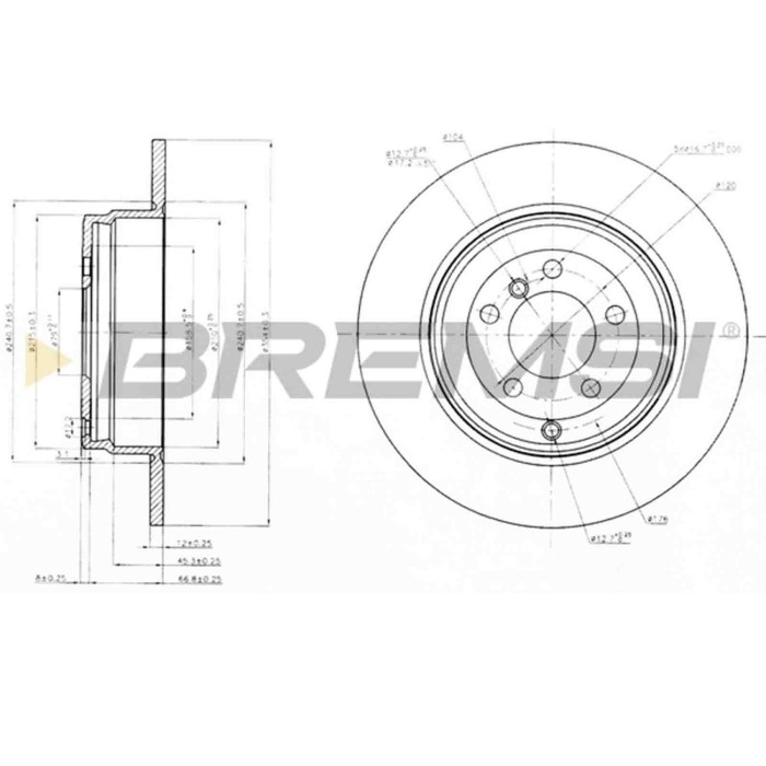 CD7518S.JPG Coppia Dischi Freno Posteriore 92174100 Land Rover Range Rover Iii Pieno