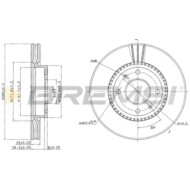 CD7522V.JPG Coppia Dischi Freno Anteriore 92136600 Hyundai Elantra Sonata Iv Elantra Tre Volumi Kia Magentis Nero