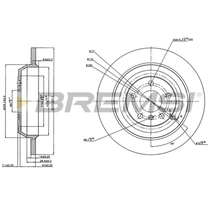 CD7530S.JPG Coppia Dischi Freno Posteriore 92150800 Mercedes-benz Classe M Classe R Pieno