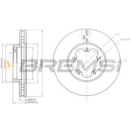 CD7554V.JPG Coppia Dischi Freno Anteriore 92151800 Ford Transit Autobus Transit Furgonato Transit Pianale Piatto/telaio Transit 