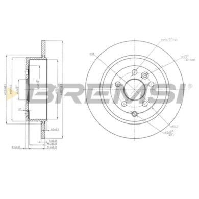 CD7578S.JPG Coppia Dischi Freno Posteriore 92162700 Land Rover Freelander 2 Nero