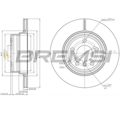 CD7583V.JPG Coppia Dischi Freno Posteriore 92146300 Bmw X5 Ventilato