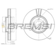 CD7584V.JPG Coppia Dischi Freno Anteriore 92146200 Bmw X5 Ventilato
