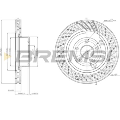 CD7586V.JPG Coppia Dischi Freno Anteriore 92108900 Mercedes-benz Classe S Classe S Coupé Ventilato