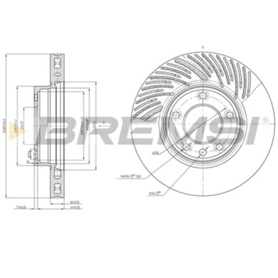 CD7591VLS.JPG Coppia Dischi Freno Anteriore Sinistro 92121500 Porsche Cayenne Volkswagen Touareg Nero