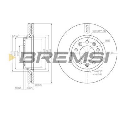 CD7601V.JPG Coppia Dischi Freno Anteriore 92017203 Citroen Jumpy Ii (vf7)