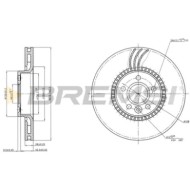 CD7607V.JPG Coppia Dischi Freno Anteriore 92162300 Volvo V60 I (155) Ventilato