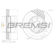 CD7638V.JPG Coppia Dischi Freno Anteriore 92152100 Mercedes-benz Classe E Classe E T-model Nero