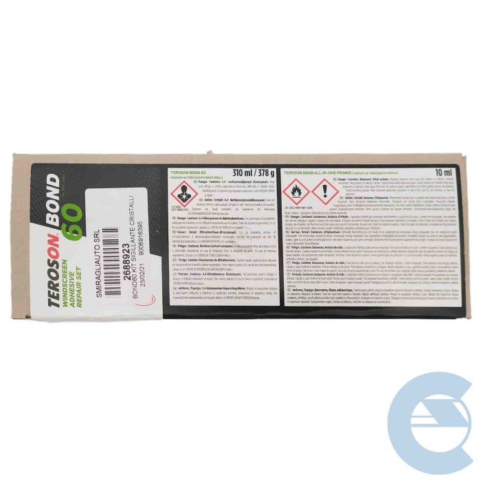 150850.jpg Teroson Bond 60 Kit Adesivo Per Vetri Auto 310ml Sostituisci Parabrezza