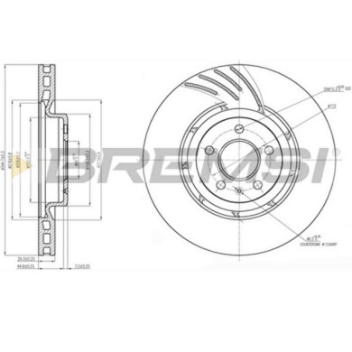 CD7665V.JPG Coppia Dischi Freno Anteriore 92160200 Audi Q5 A5 Cabriolet A5 A5 Sportback A4 Allroad A4 A4 Avant Ventilato