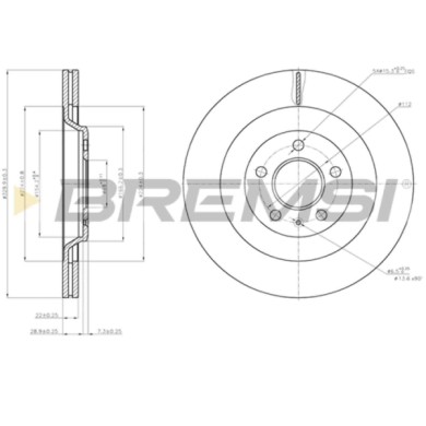 CD7667V.JPG Coppia Dischi Freno Posteriore 92160300 Audi Q5 A5 A4 A4 Avant A5 Cabriolet A4 Allroad A5 Sportback Ventilato