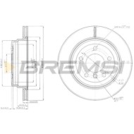 CD7697V.JPG Coppia Dischi Freno Posteriore 92154900 Bmw 1 3 3 Cabriolet 3 Coupé 3 Touring X1 Nero