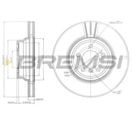 CD7701V.JPG Coppia Dischi Freno Anteriore 92141800 Bmw 5 5 Touring 6 6 Cabriolet 7 Ventilato