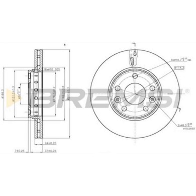 CD7728V.JPG Coppia Dischi Freno Anteriore 92195500 Dacia Duster Cassone/suv