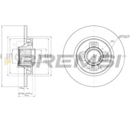 CD7735S.JPG Coppia Dischi Freno Posteriore 92168700 Citroen Berlingo Multispace (b9)