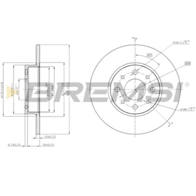 CD7741S.JPG Coppia Dischi Freno Posteriore 92018600 Alfa Romeo Mito Opel Insignia A Sports Tourer Nero