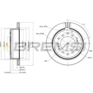 CD7743V.JPG Coppia Dischi Freno Posteriore 92170100 Toyota Land Cruiser Prado Land Cruiser Land Cruiser 90 Land Cruiser Hardtop 