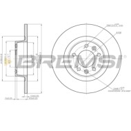 CD7744S.JPG Coppia Dischi Freno Posteriore 92195803 Opel Insignia A Peugeot 407 Coupé 407 407 Sw Pieno