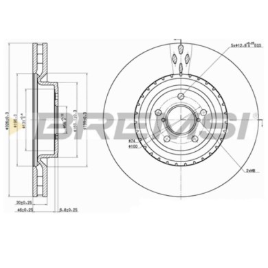 CD7748V.JPG Coppia Dischi Freno Anteriore 92167900 Opel Insignia A Tre Volumi Subaru Impreza Tre Volumi Impreza Station Wagon Ve