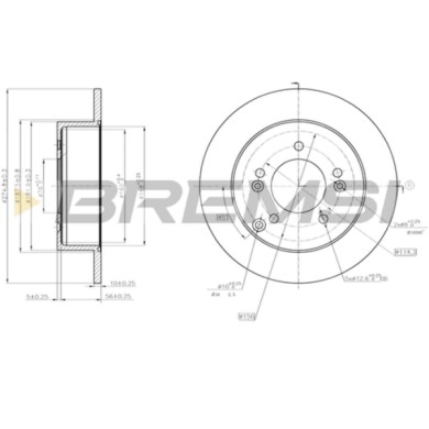 CD7752S.JPG Coppia Dischi Freno Posteriore 92185803 Kia Carens Iii Mpv/space Wagon Opel Insignia A Sports Tourer Nero