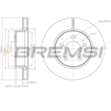 CD7759V.JPG Coppia Dischi Freno Anteriore 92203303 Dodge Ram 1500 Pick-up Nitro Ram 2500 Pick-up Jeep Cherokee Compass Opel Insi