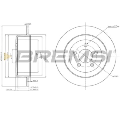 CD7760S.JPG Coppia Dischi Freno Posteriore 92202703 Dodge Nitro Ram 1500 Pick-up Ram 2500 Pick-up Jeep Cherokee Opel Insignia A 