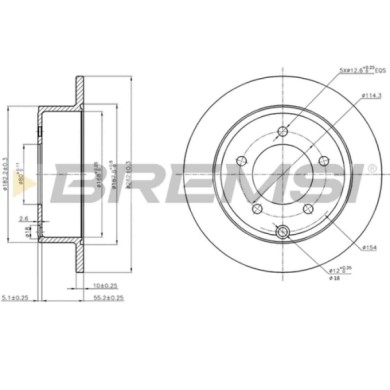 CD7762S.JPG Coppia Dischi Freno Posteriore 92202903 Chrysler Sebring Dodge Avenger Caliber Jeep Compass Patriot Opel Insignia A 