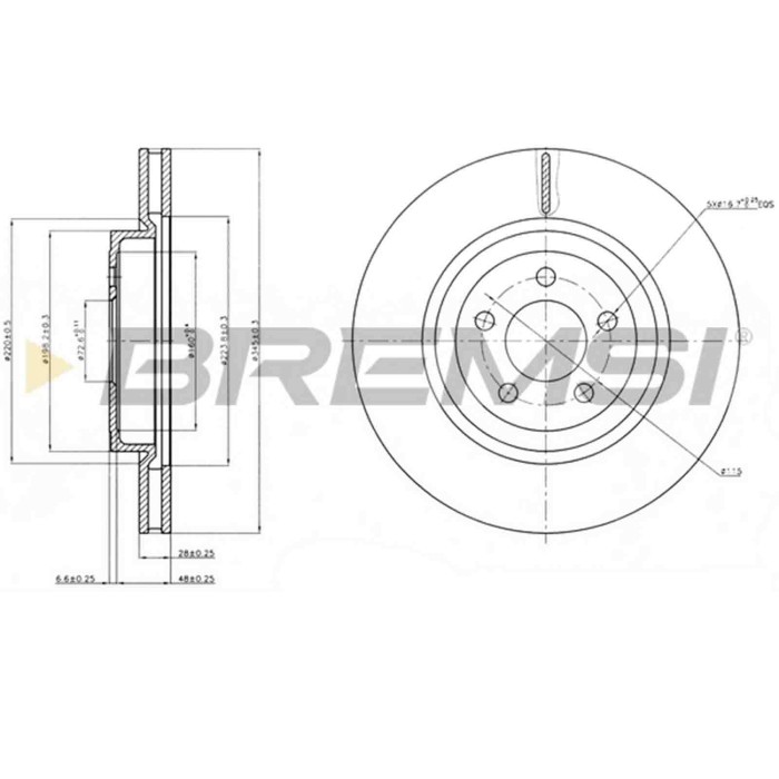 CD7765V.JPG Coppia Dischi Freno Anteriore 92177100 Chrysler 300 C 300 C Touring Lancia Thema Opel Insignia A
