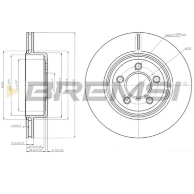 CD7766V.JPG Coppia Dischi Freno Posteriore 92177203 Chrysler 300 C 300 C Touring Lancia Thema Opel Insignia A Ventilato