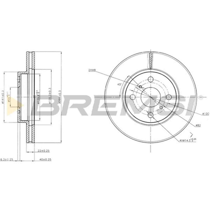 CD7779V.JPG Coppia Dischi Freno Anteriore 92156100 Toyota Yaris/vios Tre Volumi Yaris Opel Insignia A Nero